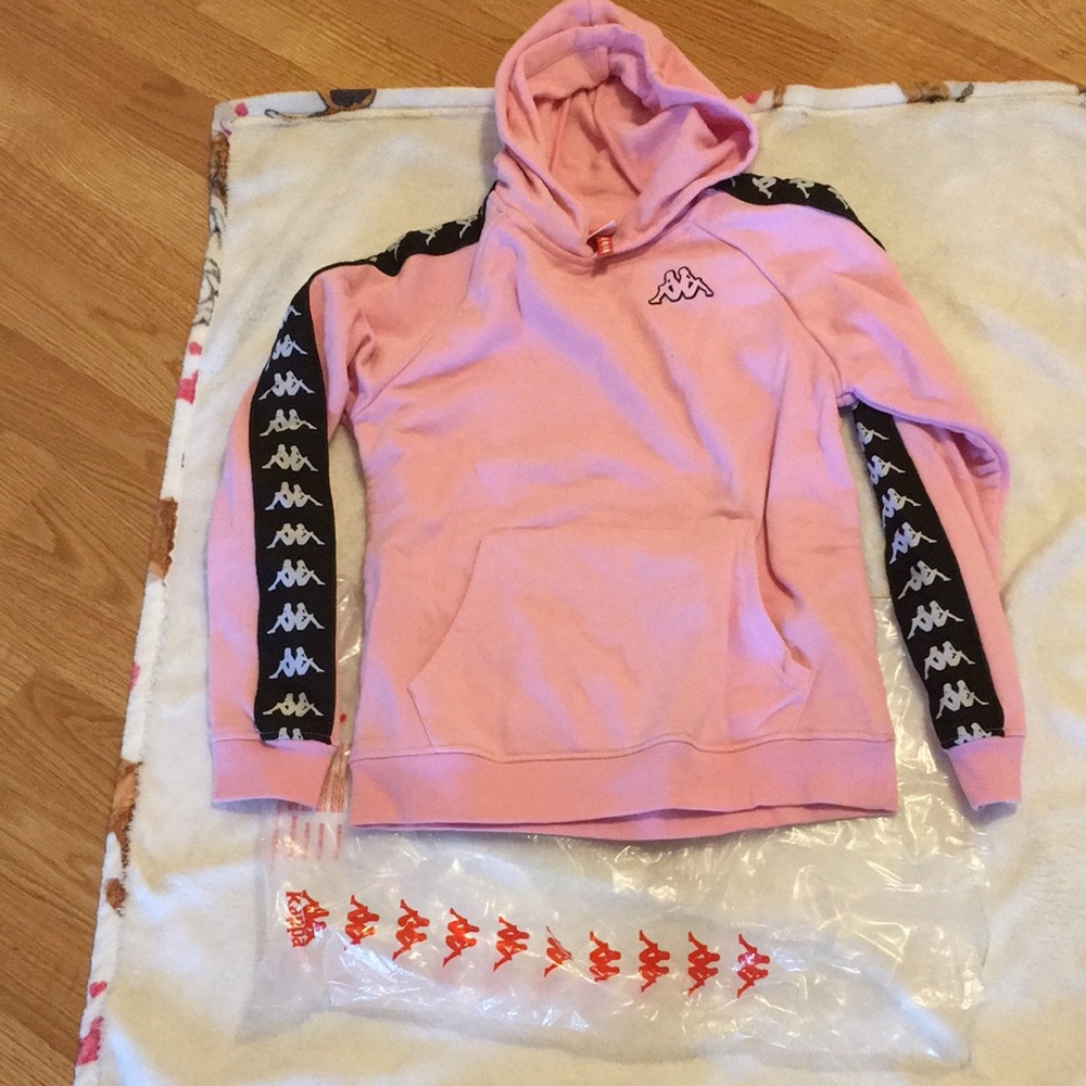 Kappa youth pink hoodie worn once 12y